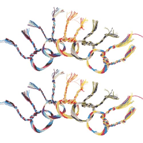 Beaupretty 10 Stück Ethnisches Handgelenk Armband Buntes Geflochtenes Freundschaftsarmband Handgemacht Für Damen Herren Kinder Stoffarmband Für Festivals Und Geschenke von Beaupretty