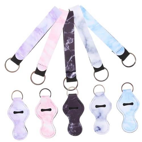 Beaupretty 10 Stück Teiliges Lipstick Keychain aus Strapazierfähigem Neopren Lipstick Sleeve Lip Balm Holder Leichter Langlebiger Schlüsselanhänger für Damen Praktisches Reise Accessoire von Beaupretty