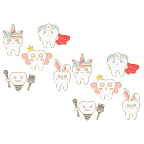 Beaupretty 10 Stück Teiliges Metall Anstecknadeln in Lustige und Langlebige Broschen für Kleidung Taschen und Hüte Einfach zu Befestigen Modisches Accessoire für Alltag und von Beaupretty