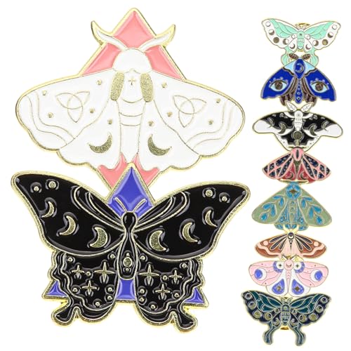 Beaupretty 10 Stück Teiliges Schmetterling Broschen Bunte Tier anstecknadeln Emaillierte Reversnadeln für Jacken Schals Rucksäcke und Hüte Modische Deko accessoires für Damen und Mädchen von Beaupretty