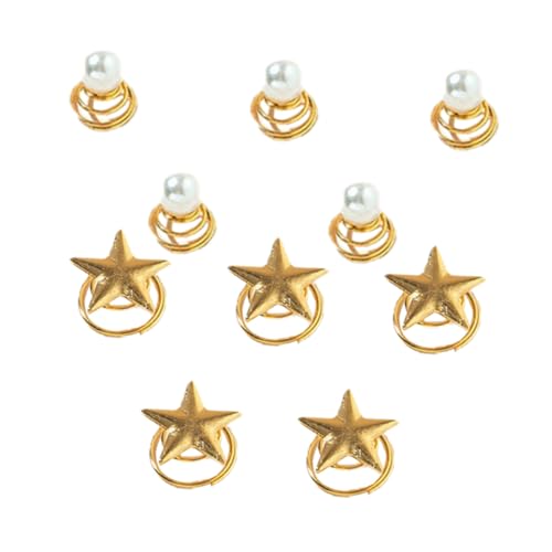 Beaupretty 10 Stück Teiliges Spiral haarclip Perlen Langlebige Legierung Komfortabel und Kopfschonend Eleganter Brautschmuck für Damen Geeignet für Hochzeit Geburtstag und Festliche Anlässe von Beaupretty