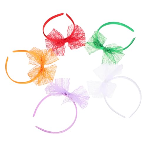 Beaupretty 10 Stück Teiliges Spitzen Stirnband mit Schleifen Leichter Verformungsbeständiger Haarschmuck für Frauen und Mädchen für Cosplay Partys Bühnenauftritte und Kostüm Events von Beaupretty