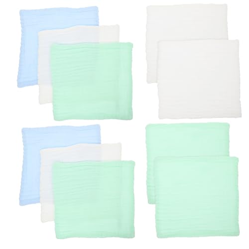 Beaupretty 10 Stück Teiliges Spucktuch aus Baumwolle Weiche Saugfähige Waschlappen und Handtücher Fluoreszenz Vielseitig Einsetzbar für Neugeborene und Kleinkinder von Beaupretty
