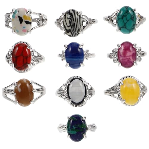 Beaupretty 10 Stücke Vintage Boho Ringe Satz Für Damen Stapelbare Knuckle Ringe Aus Edelstahl Mit Exquisiten Kristallen Für Jeden Anlass Retro Schmuck Zubehör in Verschiedenen Farben von Beaupretty