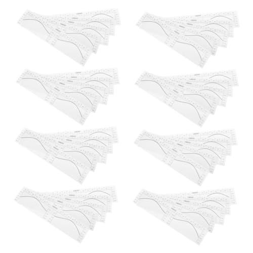 Beaupretty 100stücke Augenbrauenschablone Augenbrauen-mapping-aufkleber Augenbrauen-schablonen-tool Einweg-augenbrauen-messgerät-aufkleber Augenbrauen-form-aufkleber Augenbrauen von Beaupretty