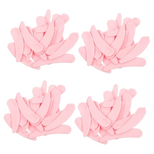 Beaupretty 100 Stück Kosmetikspatel aus Kunststoff Wiederverwendbarer -löffel Kleiner Rosa Spatel für Cremes Augen Gesichtsmaske Praktisches Beauty-werkzeug für Zuhause und Reisen von Beaupretty