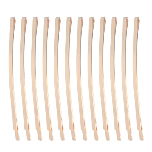Beaupretty 100 Stück Lange Flache Bobby Haarnadeln Metall Haarspange Bobby Pin Seite Haarspange Haarnadel für Damen Mädchen (Golden) von Beaupretty