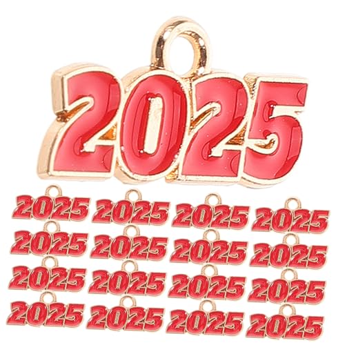 Beaupretty 100 Stück Teiliges Jahreszahl Anhänger aus Zinklegierung Vielseitige DIY Schmuckanhänger für Armbänder Halsketten und Schlüsselanhänger Bastelcharms für Abschluss Neujahrsprojekte von Beaupretty