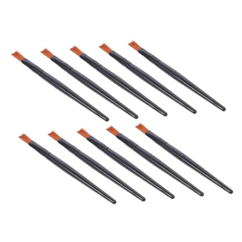 Beaupretty 100 Stück Teiliges Mini Lippenpinsel aus Schwarzem Aluminiumrohr Weiche Faserhaare Komfortabel für Lippen Make Up Handlich für Flüssige Kosmetik und Lidschatten Vielseitig von Beaupretty