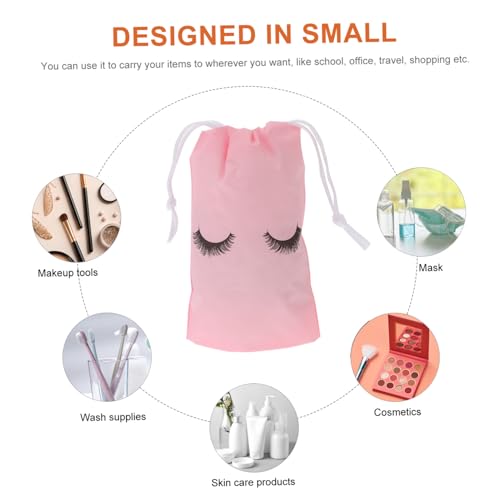 Beaupretty 100 Stück Tragbare Kosmetik Beutel mit Kordelzug Kleine Makeup Organizer Taschen Kompakte Reise Schminktaschen mit Einzigartigem Wimpern Design Praktisch für Toilettenartikel und Beaupretty 100 Stück Tragbare Kosmetik Beutel mit Kordelzug Kleine Makeup Organizer Taschen Kompakte Reise Schminktaschen mit Einzigartigem Wimpern Design Praktisch für Toilettenartikel und von Beaupretty