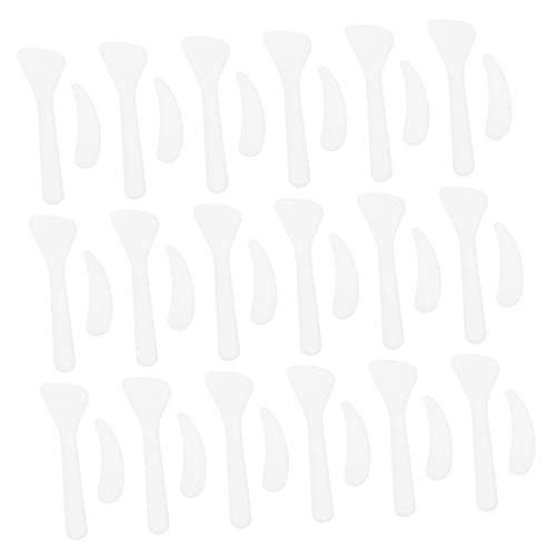 Beaupretty 100St Maskenlöffel Handcreme kleine Behälter mit Deckel Mini-Spatel Produkte Schminkkasten kunststofflöffel skincare tools Schaufel für Gesichtsmaske Augencremelöffel pp Weiß von Beaupretty