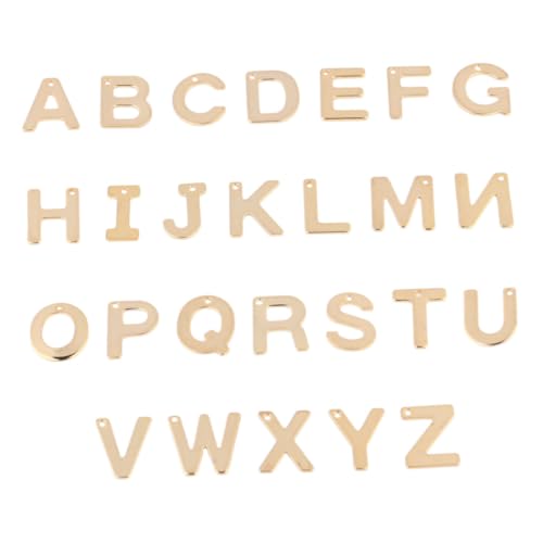 Beaupretty 100stücke Buchstaben Anhänger Diy Schmuck Machen Zubehör Für Halsketten Schlüsselanhänger Schmuckherstellung von Beaupretty