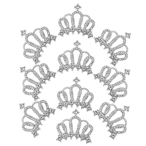 Beaupretty 10St Zubehör für Diamantkronen Kristallschmuck Kleidungsdekor puppenzubehör Tiara Kleideraccessoires Krone Haarschmuck Material Karikatur schmücken Baby Kopfbedeckung Kind Charme von Beaupretty