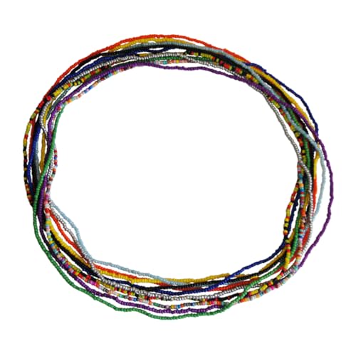 Beaupretty 10stücke Taillenkette Für Frauen Bunte Perlen-kette Mehrschichtige Körperkette Taillenanhänger Schmuck Für Verschiedene Anlässe von Beaupretty