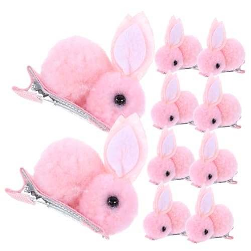 Beaupretty 10st Plüsch Kaninchen Haars Pange Haarspangen Mit Hasenohren Hasenspangen Hasenkrallenclip Haarspangen Für Mädchen Kaninchen-haarspangen Hasen-haarspangen Stoff Mini Kind Haarteil von Beaupretty