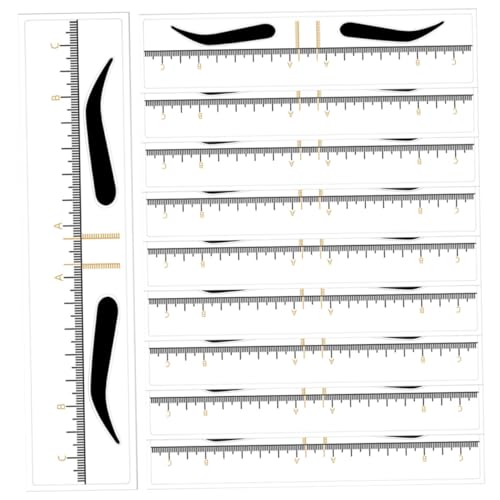 Beaupretty 10stücke Augenbrauen-lineal Schablonen Einweg-pvc Aufkleber Für Präzise Augenbrauenformung Leicht Abziehbar Für Make-up-anfänger Und Profis Beaupretty 10stücke Augenbrauen-lineal Schablonen Einweg-pvc Aufkleber Für Präzise Augenbrauenformung Leicht Abziehbar Für Make-up-anfänger Und Profis von Beaupretty