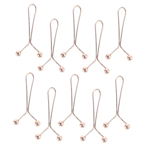 Beaupretty 10stücke Damen Hijab Clips Multifunktionale Metall Schal Und Tuchklammern Förmige Clips Zur Taillenverengung Elegantes Design Roségold Für Vielseitigen Einsatz von Beaupretty