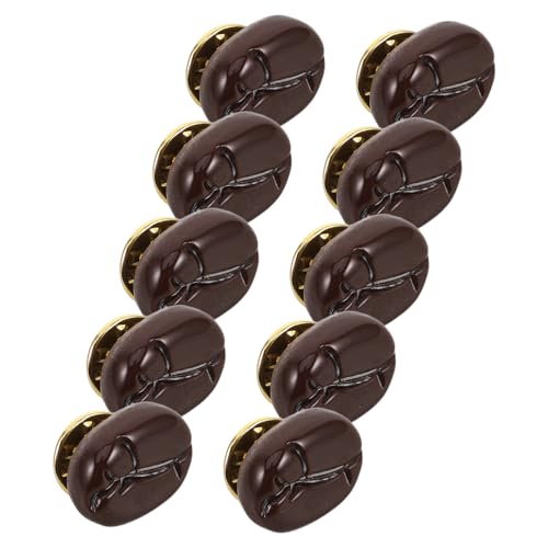 Beaupretty 10stücke Süße Realistische Kaffeebohnen-anstecknadeln Für Kleidung Schal Hut Brosche Aus Kunstharz Als Dekoratives Vintage-zubehör Für Outfits Und Accessoires von Beaupretty