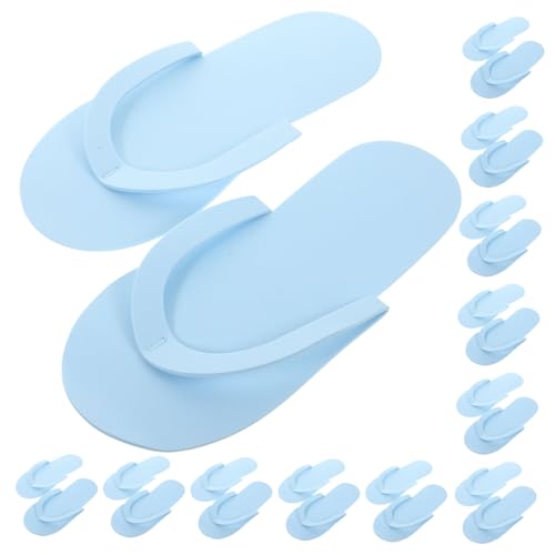 Beaupretty 12 Paare Einweg EVA Slipper Weiche Elastische Spa Hausschuhe für Pediküre Salon Damen und Gäste Leichte Platzsparende Badeschlappen in Zufälligen Farben Zufällige Zufällige Farbe von Beaupretty
