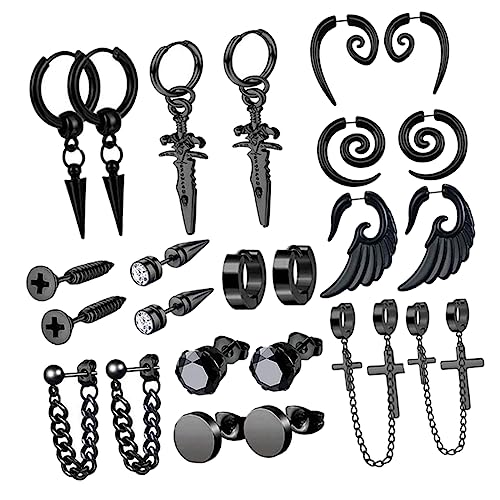 Beaupretty 12 Paare Herren Ohrringe Set Schwarze Ohrstecker Hänger für Trendige Styles für Konzerte und Besondere Anlässe Beaupretty 12 Paare Herren Ohrringe Set Schwarze Ohrstecker Hänger für Trendige Styles für Konzerte und Besondere Anlässe von Beaupretty