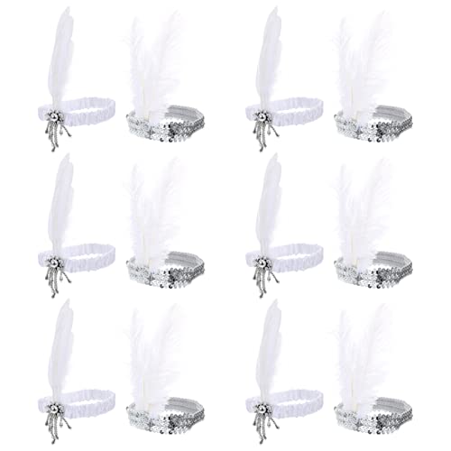 Beaupretty 12 Stück Glitzernde Haarreifen mit Federn und Perlen für Partys Hochzeiten und Festivals Jahre Stil Kopfschmuck Deko Beaupretty 12 Stück Glitzernde Haarreifen mit Federn und Perlen für Partys Hochzeiten und Festivals Jahre Stil Kopfschmuck Deko von Beaupretty