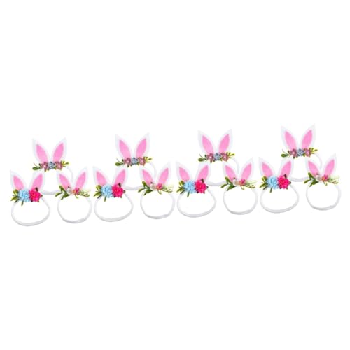 Beaupretty 12 Stk kinder osterhaare Stirnband Stirnbänder für Mädchen Haargummi baby stirnbänder Baby-Haar-Dekor Urlaub Stirnbänder Ohr Kopfbedeckung Handtuchring Requisiten Kleinkind Stoff von Beaupretty