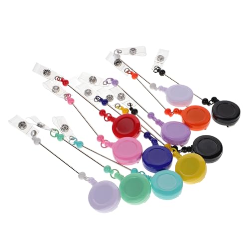 Beaupretty 12 Stück Teiliges Beadable Badge Reels Verstellbare mit Schnappverschluss für Kreative Diy Projekte Robuste Konstruktion Personalisierte Abzeichen Lanyards von Beaupretty