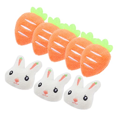 Beaupretty 12 Stück Teiliges Plüsch Broschen Kaninchen und Karotte Weiche Cartoon Broschen mit Sicherheitsnadel Niedliche Kleidung Dekoration für Damen und Mädchen zu Ostern von Beaupretty