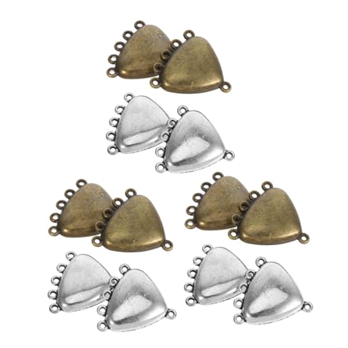 Beaupretty 12 Stück Teiliges Retro Dreieck Hohlverbinder Schmuckanhänger aus Robustem Zinklegierung Vintage Stil DIY Halskette Armband Charms für Kreative Schmuckgestaltung von Beaupretty