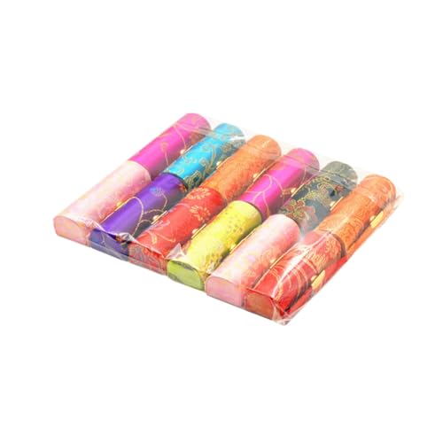 Beaupretty 12 Stück Teiliges Retro Lippenstift Etui mit Besticktem Seidenstoff Integriertem Spiegel Langlebiger Kosmetik Aufbewahrungsbox für Damen Praktischer Lippenstifthalter Stilvolles von Beaupretty