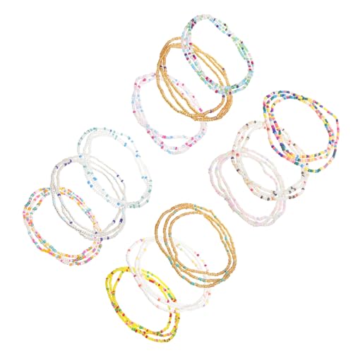 Beaupretty 12 Stück Teiliges Set Boho Taillenkette Reisperlen Bauchschmuck für Frauen Leicht und für Täglichen Gebrauch zu Kleidern und Shorts von Beaupretty