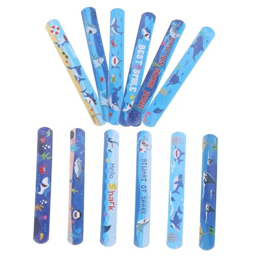 Beaupretty 12 Stück Meeresbewohner-stil Schlagarmbänder Cartoon Schnapparmbänder Für Jungen Mädchen Schnapparmbänder Armbänder Für Partys Und Spielzeug von Beaupretty