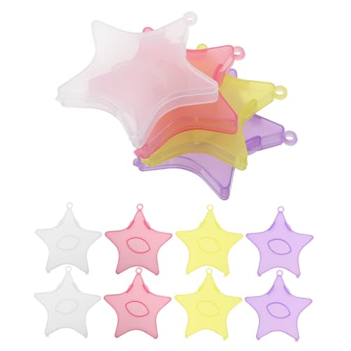 Beaupretty 12 Stück Teiliges Wimpern-aufbewahrungsset Sternform Kompakter Wimpern-organizer aus Robustem Material Wiederverwendbar Farblich Sortiert in Weiß Rot Gelb Violett Vielseitig für von Beaupretty