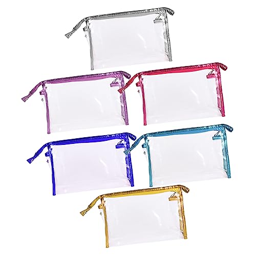 Beaupretty 12 STK wasserdichte Transparente Tasche Schminksets Für Damen Durchsichtiger Make-up-Beutel Klare Make-up-Taschen Klarer Taschenorganisator Kosmetik PVC Tragbar Fräulein von Beaupretty