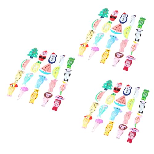 Beaupretty 120 Stk Obst-schnapp-clips Süße Schnappclips Kinderschnappclips Für Haare Tierhaarnadeln Tierhaarspangen Haarspangen Für Kleinkinder Babyklammern Metall Combo-platte Mädchen von Beaupretty