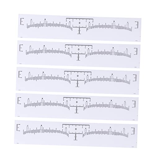 Beaupretty 120St Messschieber brow tool augenbrauenschablone Augenbrauen-Formwerkzeug Augenbrauen-Design-Schablonen Gel Haarentfernungsgerät Mini-Messwerkzeug Augenbrauenlineal Aufkleber von Beaupretty