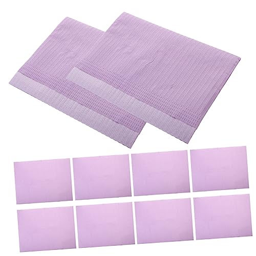 Beaupretty 125 Blatt Nail Tischset Maniküre-papiertücher Nagelkunstpapier Nagel Tischset Nagel Schreibtischunterlage Salon-einweg-tischunterlage Handtücher Vlies Stück Papier Violett Kosmetik von Beaupretty