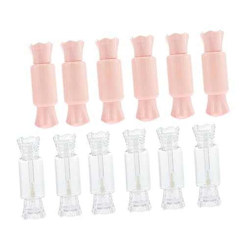 Beaupretty 12Stücke DIY Lip Gloss Tube Handgefertigte Lippenrohrbehälter und Transparent für Lippenglasur Lippenöl und Kosmetikaufbewahrung pro Farbe von Beaupretty