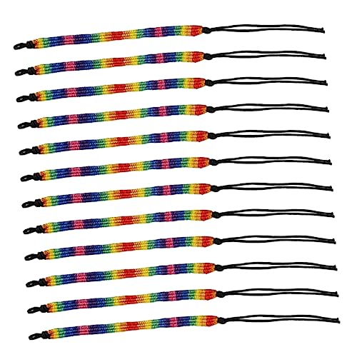 Beaupretty 12stücke Geflochtenes Regenbogen Pride Armband Aus Nylonseil Mit Bunter Perle Einstellbar Für Alltag Als Für Familie Und Freunde von Beaupretty