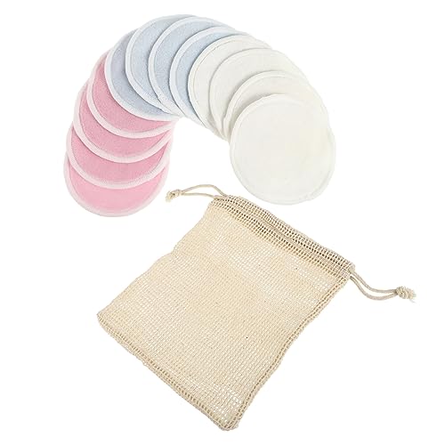 Beaupretty 13stücke Wiederverwendbare Bambusfaserpads Make-up-entferner-pads Mit Aufbewahrungsbeutel Für Gesichtspflege Und Abschminken von Beaupretty