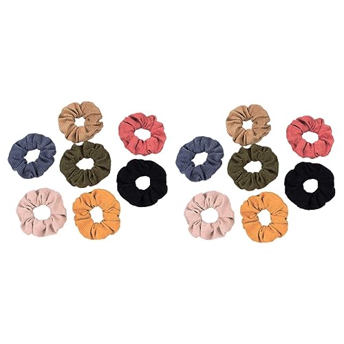 Beaupretty 14 Stk Draht Scrunchie Haarbänder Seile Haare Knusprig Weihnachts-haarschmuck Slip-haargummis Haarseil Knusprige Haargummis Elastische Haargummis Pferdeschwanz Mädchen Fräulein von Beaupretty