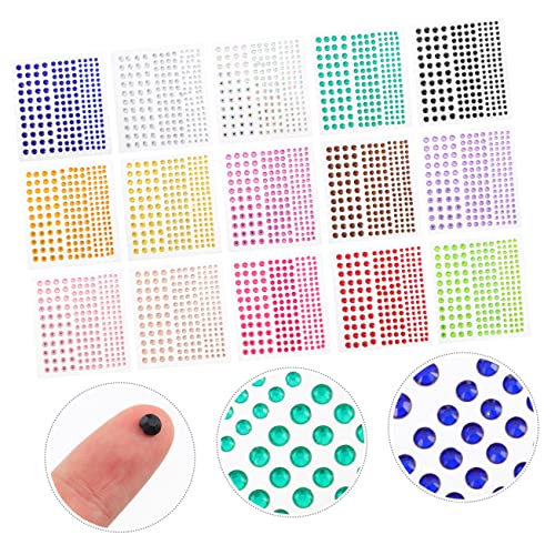 Beaupretty Eyes Jewels Temporäre Diamant-aufkleber 15 Blätter Für Nagelkunst Make-up Und Besondere Anlässe von Beaupretty