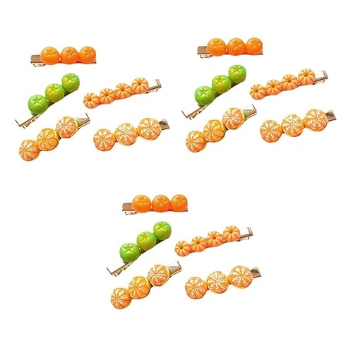 Beaupretty 15 Stk Orange Haarnadel Obst Haarnadeln Krokodilklemmen Für Haare Neuheit Haarspange Haarspangen Für Damen Frauen Haarnadeln Haarschmuck Fruchtclips Niedlich Metall Bobby Fräulein von Beaupretty