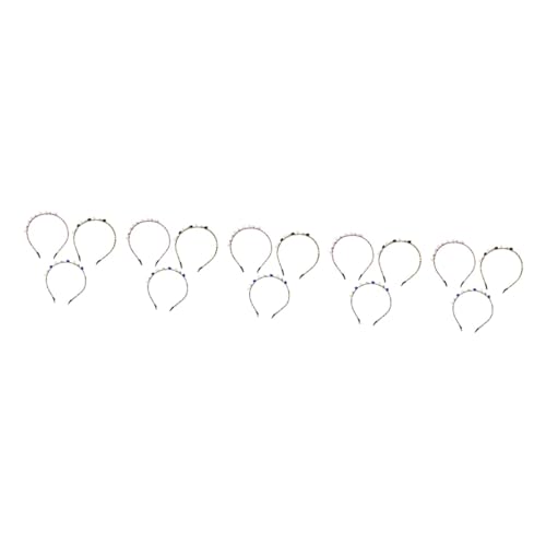 Beaupretty 15 Stk Stirnband Perlen Haarreifen Haarband Aus Kristall Dünne Stirnbänder Für Frauen Brautkopfschmuck Für Die Hochzeit Braut Haarband Göttin Zubehör Künstliche Perle Brautjungfer von Beaupretty