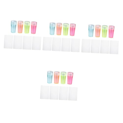 Beaupretty Nagelstanzwerkzeug 16 Sets Nagelstempel „Barniz De Gel Para Uñas“ Transparentes Gel-Nagellack Gel-Nagel-Set Nagelstempel-Set Silikon-Nagelkunst-Stempel Nageltransfer-Werkzeug von Beaupretty