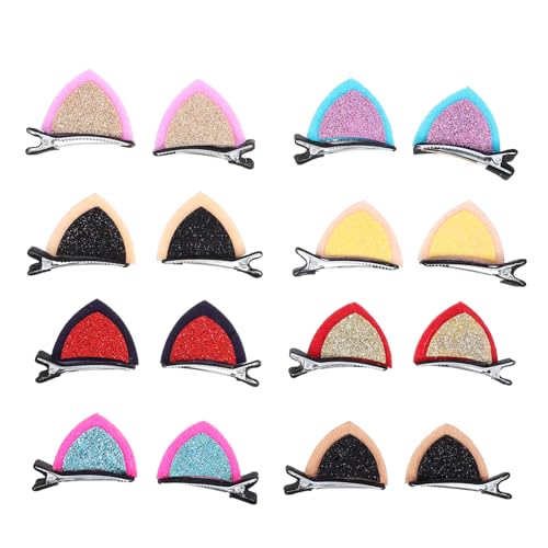Beaupretty 16stücke Katzenohr Haarspangen Haarclips Für Frauen Mädchen Haarzubehör Party Hochzeit Geburtstag Schmuck Für Glattes Lockiges Haar von Beaupretty