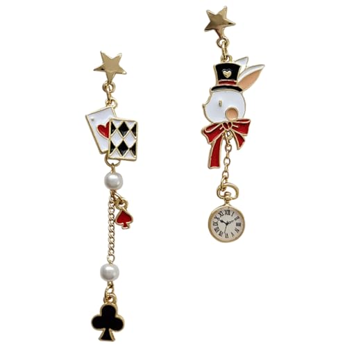 Beaupretty Asymmetrische Tropfenohrringe Für Frauen Kaninchen Ohrringe Baumelnde Ohrhänger Ohrschmuck Aus Legierung Für Teenager-mädchen von Beaupretty