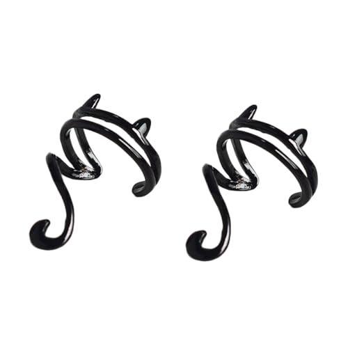 Beaupretty Ohrclips S925 Silber Damen Katzenschwanz Ohrschmuck Hohlohrclips Silberohrringe für Alltag und Besondere Anlässe von Beaupretty