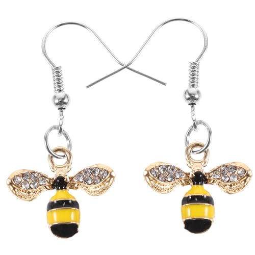 Beaupretty Strass Bienenohrringe Damen Ohrhänger Tropfenohrringe Ohrschmuck Ohrdekor Für Mädchen Teenager Frauen Festival von Beaupretty