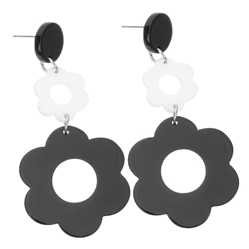 Beaupretty Baumelnde Blumenohrringe für Damen Trendige Blumenohrhänger Hypoallergene Tropfenohrringe Schmuck für Partys und Anlässe von Beaupretty